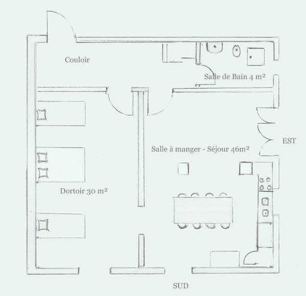 Plan du rez-de-jardin